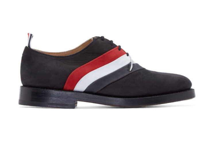 thom-browne-black-nubuck-tricolore-derby-shoes